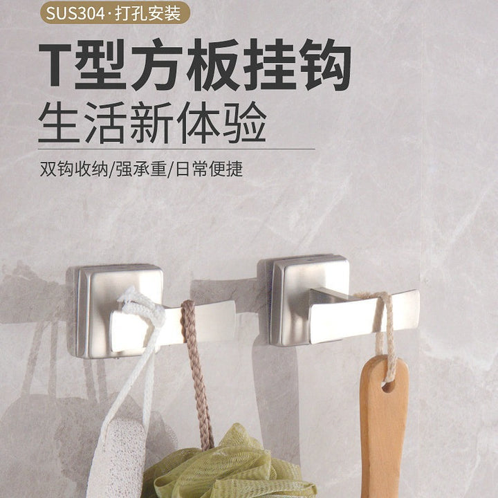 304Stainless Steel Wall-Mounted Robe Hook Modern THook Stainless